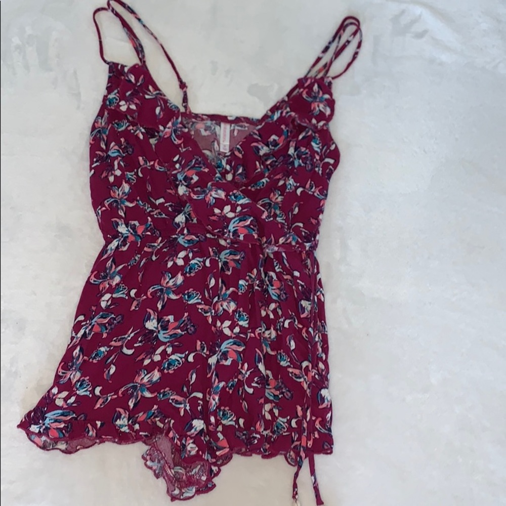 Purple and blue romper